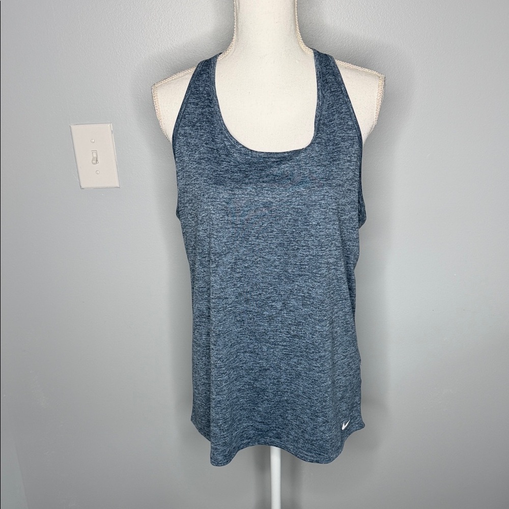 Nike Women's Heathered Blue Tank Top size XL